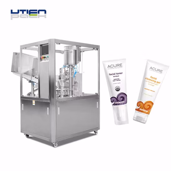 Produits de soins de la peau de beauté dans la machine de scellage de remplissage de paquets de tubes